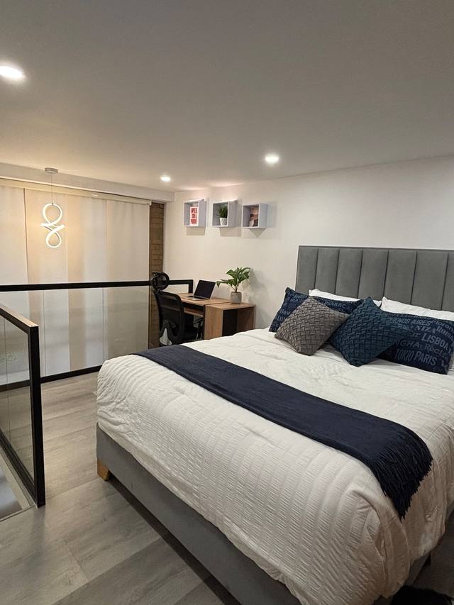 Master bedroom on the upper level