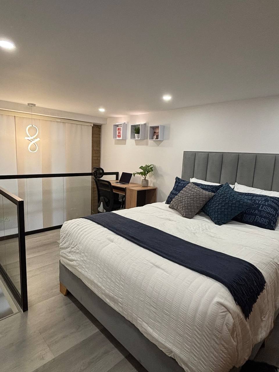 Master bedroom on the upper level