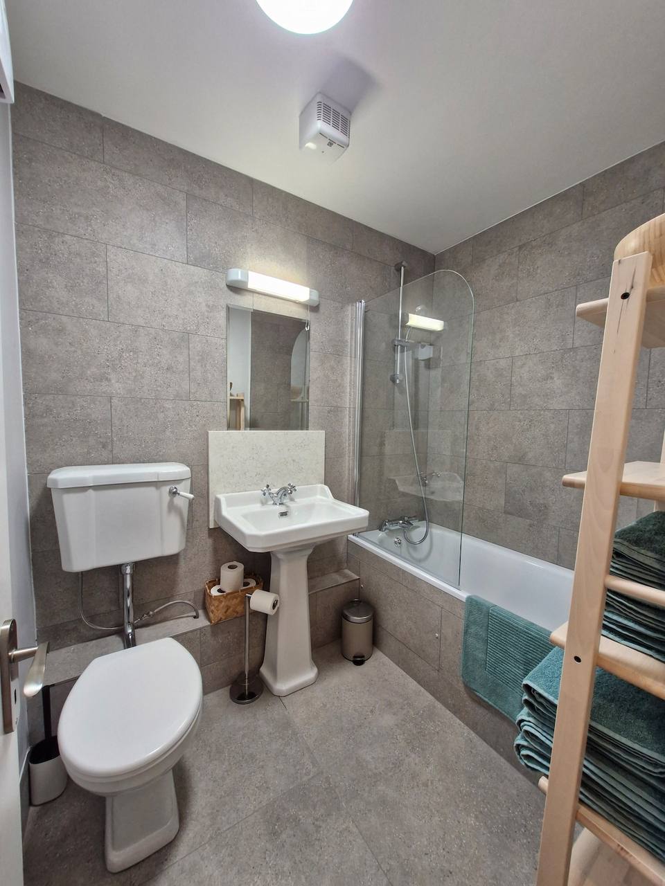 Full bathroom with bathtub