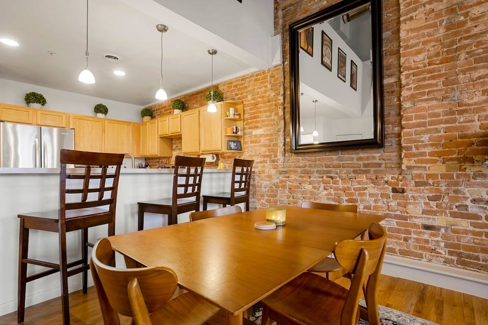 Original exposed brick details