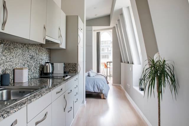 Estudio con cocina en el centro de Barcelona