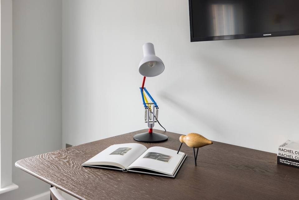 Dedicated workspace for remote work in the bedroom