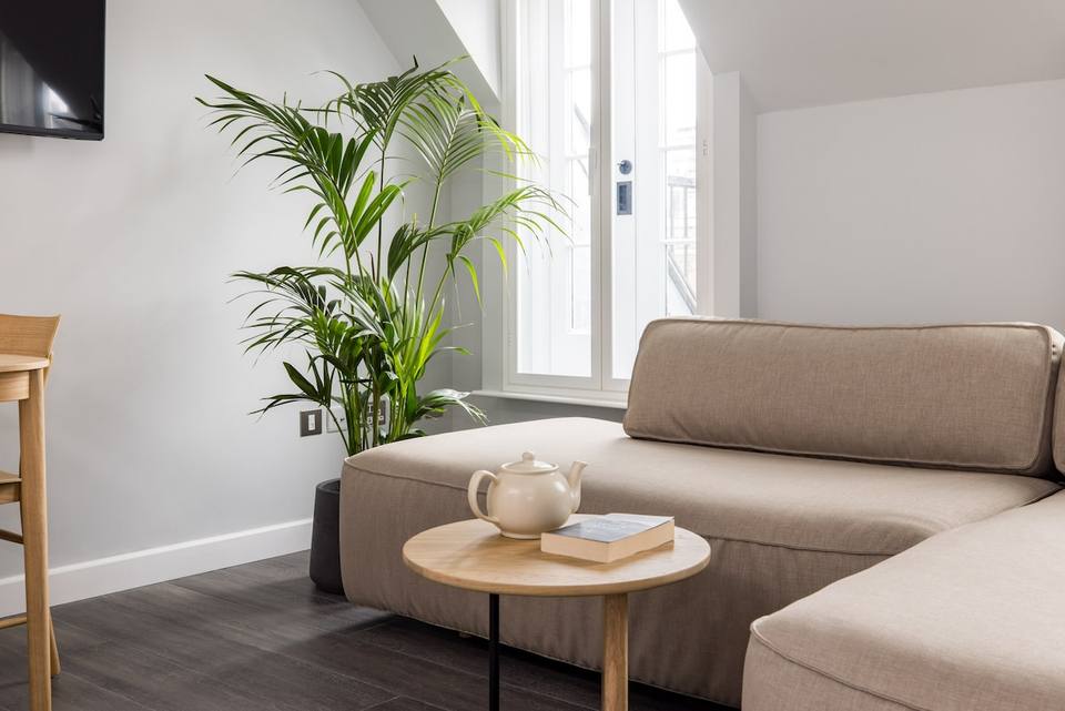 Reading and relaxation corner with natural light