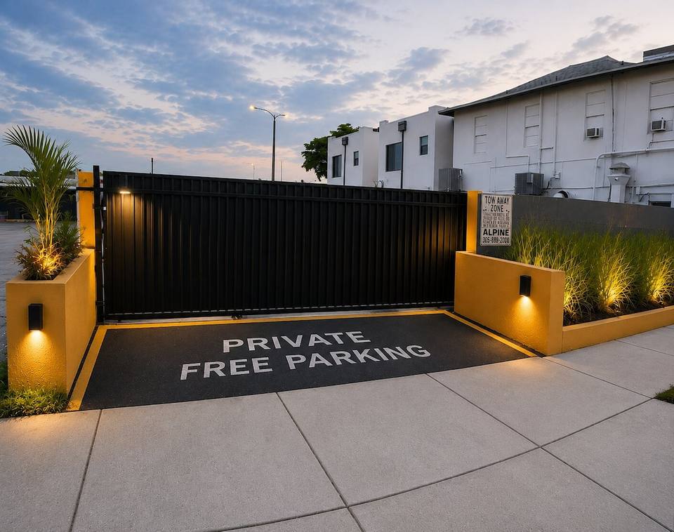 Estacionamento privado gratuito incluído